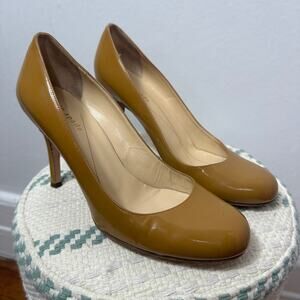 Title: Kate Spade New York Patent Leather Pumps Mustard Brown Heels Womens 7B